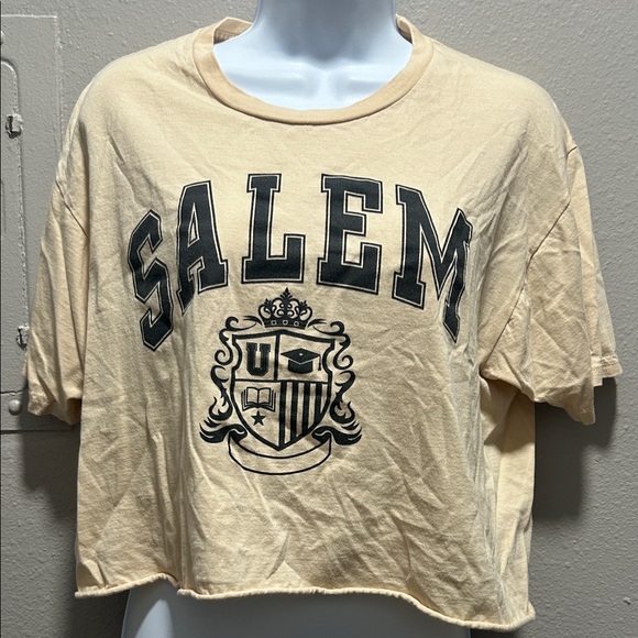 Salem Beige Graphic Tee - Picture 1 of 7
